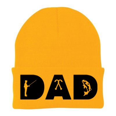 Dad Fishing Knit Cap Winter Beanie