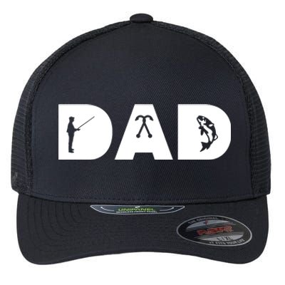 Dad Fishing Flexfit Unipanel Trucker Cap