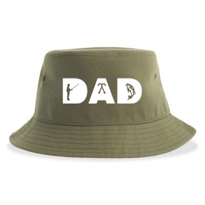 Dad Fishing Sustainable Bucket Hat