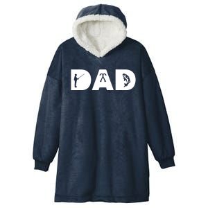 Dad Fishing Hooded Wearable Blanket