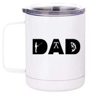 Dad Fishing 12 oz Stainless Steel Tumbler Cup