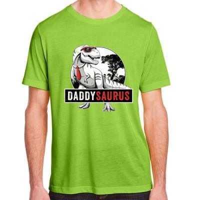 Daddysaurus Funny Daddy Dinosaur Fathers Day Surprise Meaningful Gift Adult ChromaSoft Performance T-Shirt