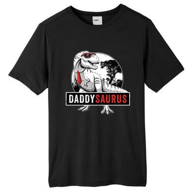 Daddysaurus Funny Daddy Dinosaur Fathers Day Surprise Meaningful Gift Tall Fusion ChromaSoft Performance T-Shirt