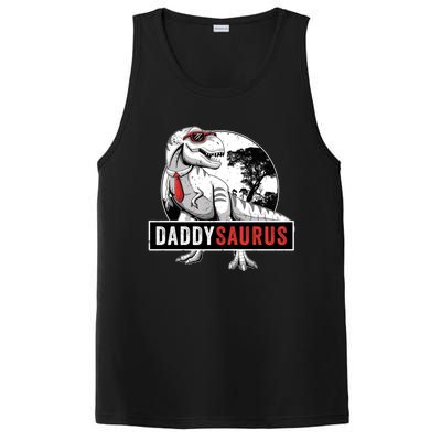 Daddysaurus Funny Daddy Dinosaur Fathers Day Surprise Meaningful Gift PosiCharge Competitor Tank