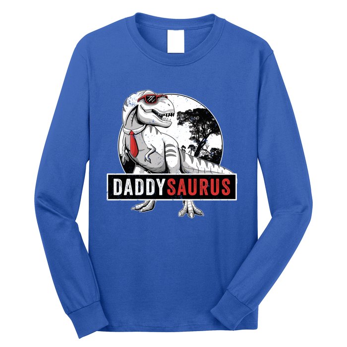 Daddysaurus Funny Daddy Dinosaur Fathers Day Surprise Meaningful Gift Long Sleeve Shirt