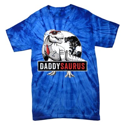 Daddysaurus Funny Daddy Dinosaur Fathers Day Surprise Meaningful Gift Tie-Dye T-Shirt