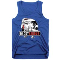 Daddysaurus Funny Daddy Dinosaur Fathers Day Surprise Meaningful Gift Tank Top