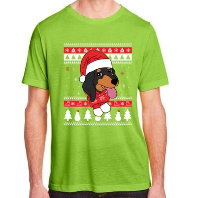 Dachshund Funny Dog Ugly Christmas Gift Adult ChromaSoft Performance T-Shirt