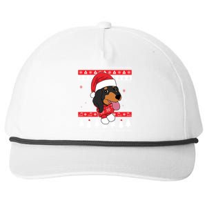 Dachshund Funny Dog Ugly Christmas Gift Snapback Five-Panel Rope Hat