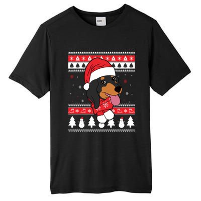 Dachshund Funny Dog Ugly Christmas Gift Tall Fusion ChromaSoft Performance T-Shirt