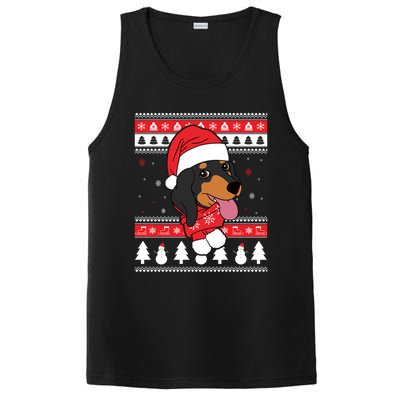 Dachshund Funny Dog Ugly Christmas Gift PosiCharge Competitor Tank