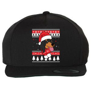 Dachshund Funny Dog Ugly Christmas Gift Wool Snapback Cap