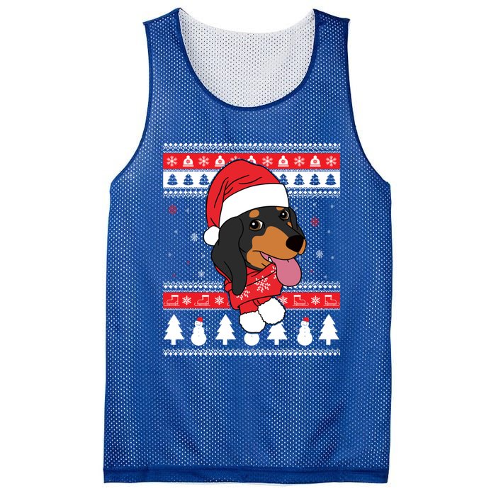 Dachshund Funny Dog Ugly Christmas Gift Mesh Reversible Basketball Jersey Tank