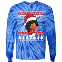 Dachshund Funny Dog Ugly Christmas Gift Tie-Dye Long Sleeve Shirt