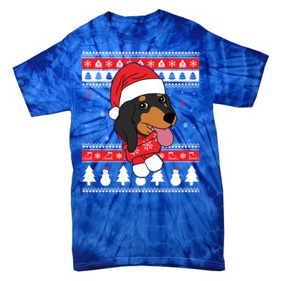 Dachshund Funny Dog Ugly Christmas Gift Tie-Dye T-Shirt