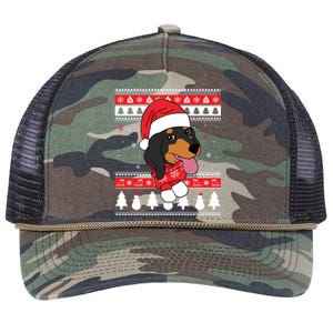 Dachshund Funny Dog Ugly Christmas Gift Retro Rope Trucker Hat Cap