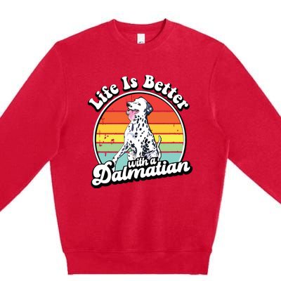 Dalmatian Funny Premium Crewneck Sweatshirt