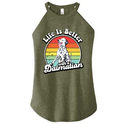 Dalmatian Funny Women’s Perfect Tri Rocker Tank