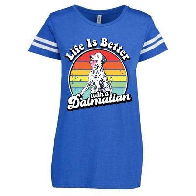 Dalmatian Funny Enza Ladies Jersey Football T-Shirt