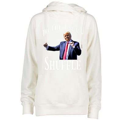 Dance Fun Do The Trump Shuffle Political Humor Gift Womens Funnel Neck Pullover Hood