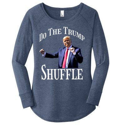 Dance Fun Do The Trump Shuffle Political Humor Gift Women's Perfect Tri Tunic Long Sleeve Shirt