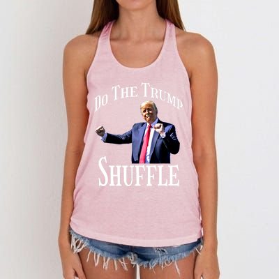 Dance Fun Do The Trump Shuffle Political Humor Gift Women's Knotted Racerback Tank