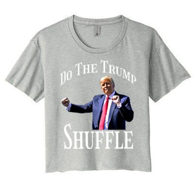 Dance Fun Do The Trump Shuffle Political Humor Gift Women's Crop Top Tee