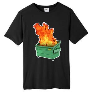 Dumpster Fire Tall Fusion ChromaSoft Performance T-Shirt