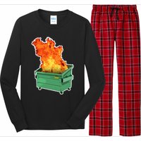 Dumpster Fire Long Sleeve Pajama Set