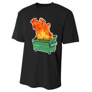 Dumpster Fire Performance Sprint T-Shirt