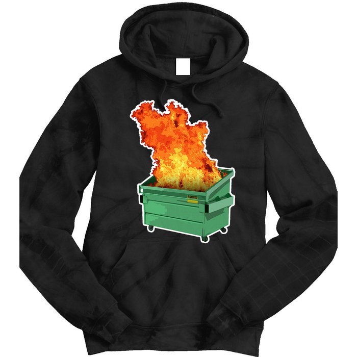 Dumpster Fire Tie Dye Hoodie