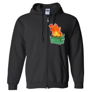 Dumpster Fire Full Zip Hoodie