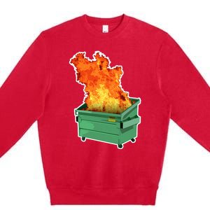 Dumpster Fire Premium Crewneck Sweatshirt