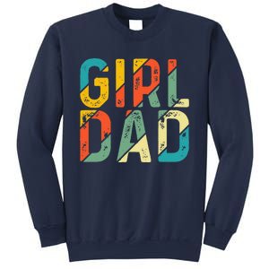 Dad Father Day Proud Dad Of Cute Daughter Dada Retro Sweatshirt