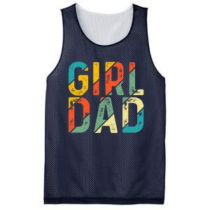 Dad Father Day Proud Dad Of Cute Daughter Dada Retro Mesh Reversible Basketball Jersey Tank