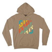 Dad Father Day Proud Dad Of Cute Daughter Dada Retro Hoodie