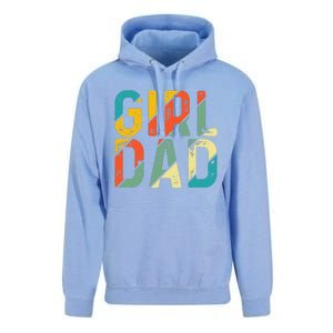 Dad Father Day Proud Dad Of Cute Daughter Dada Retro Unisex Surf Hoodie