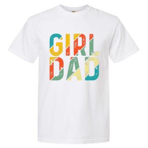 Dad Father Day Proud Dad Of Cute Daughter Dada Retro Garment-Dyed Heavyweight T-Shirt