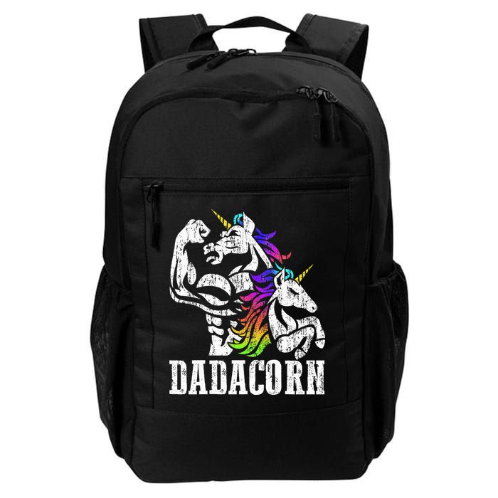 Dadacorn Fathers Day Gift for Dad of Unicorn Daughter Backpack