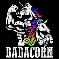 Dadacorn Fathers Day Gift for Dad of Unicorn Daughter Backpack