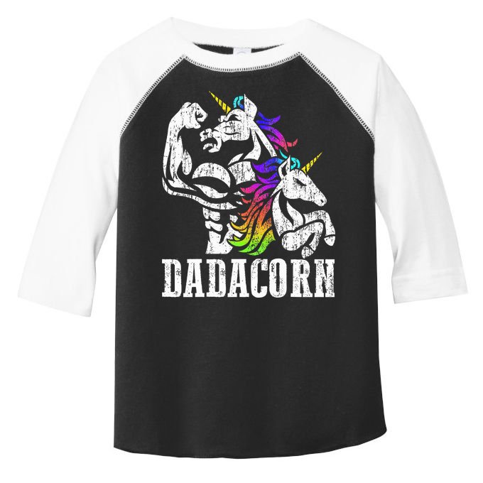 Dadacorn Fathers Day Gift for Dad of Unicorn Daughter Toddler Fine Jersey T-Shirt