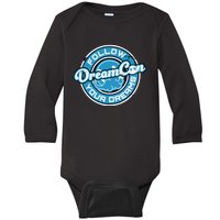 Dreamconvention Follow Dream Dream Con Standard Baby Long Sleeve Bodysuit