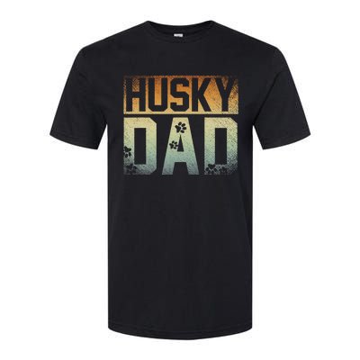 Daddy Fathers Day Pet Husky Dad Dog Lover Siberian Husky Softstyle® CVC T-Shirt