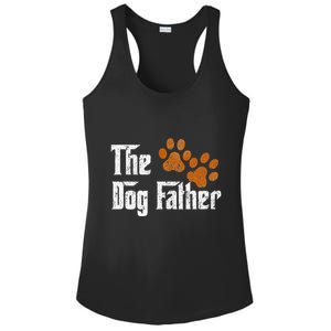 DogFather Funny Dad Daddy Papa Pops Fathers Day Gift Idea Ladies PosiCharge Competitor Racerback Tank