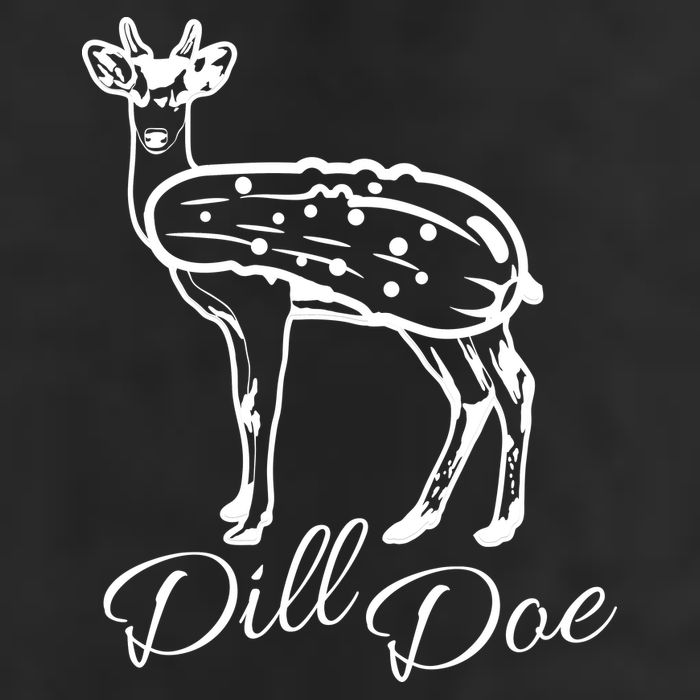 DillDoe Funny Deer Dill Doe Pickle Meme Mashup 7 Panel Mesh Trucker Snapback Hat