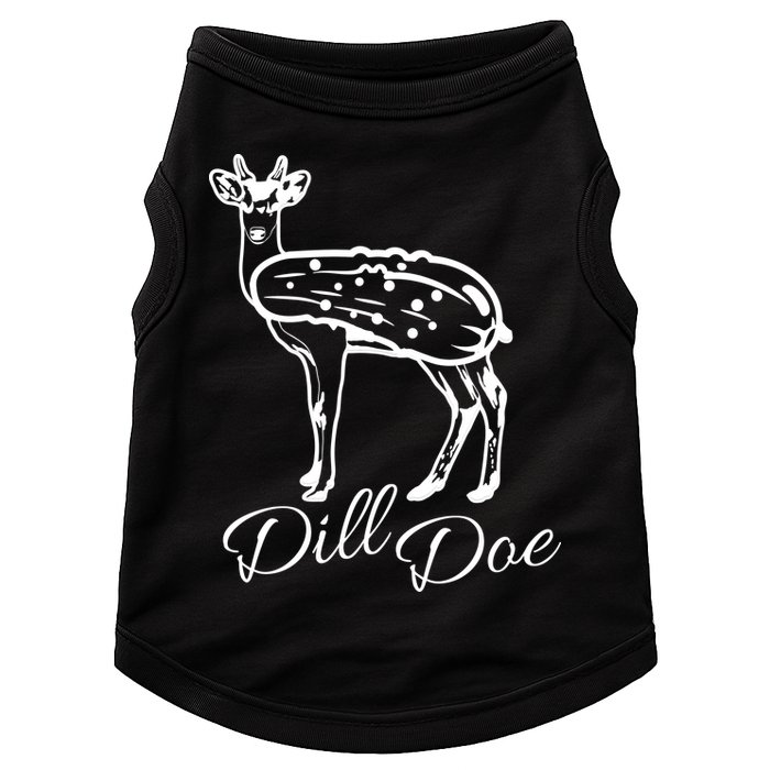 DillDoe Funny Deer Dill Doe Pickle Meme Mashup Doggie Tank