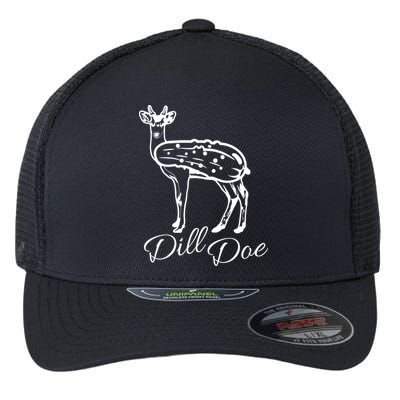 DillDoe Funny Deer Dill Doe Pickle Meme Mashup Flexfit Unipanel Trucker Cap