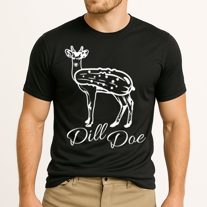 DillDoe Funny Deer Dill Doe Pickle Meme Mashup Performance Shirt