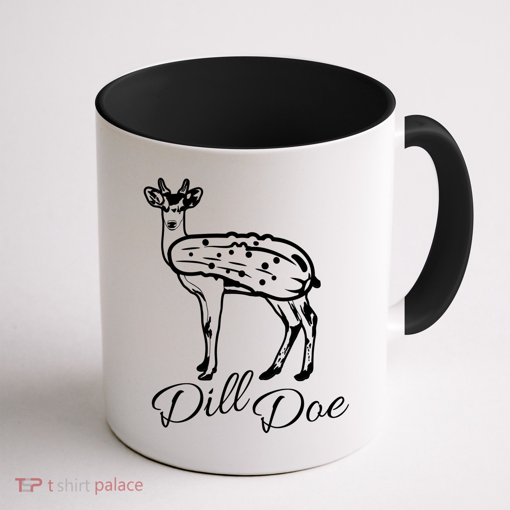 DillDoe Funny Deer Dill Doe Pickle Meme Mashup Mug
