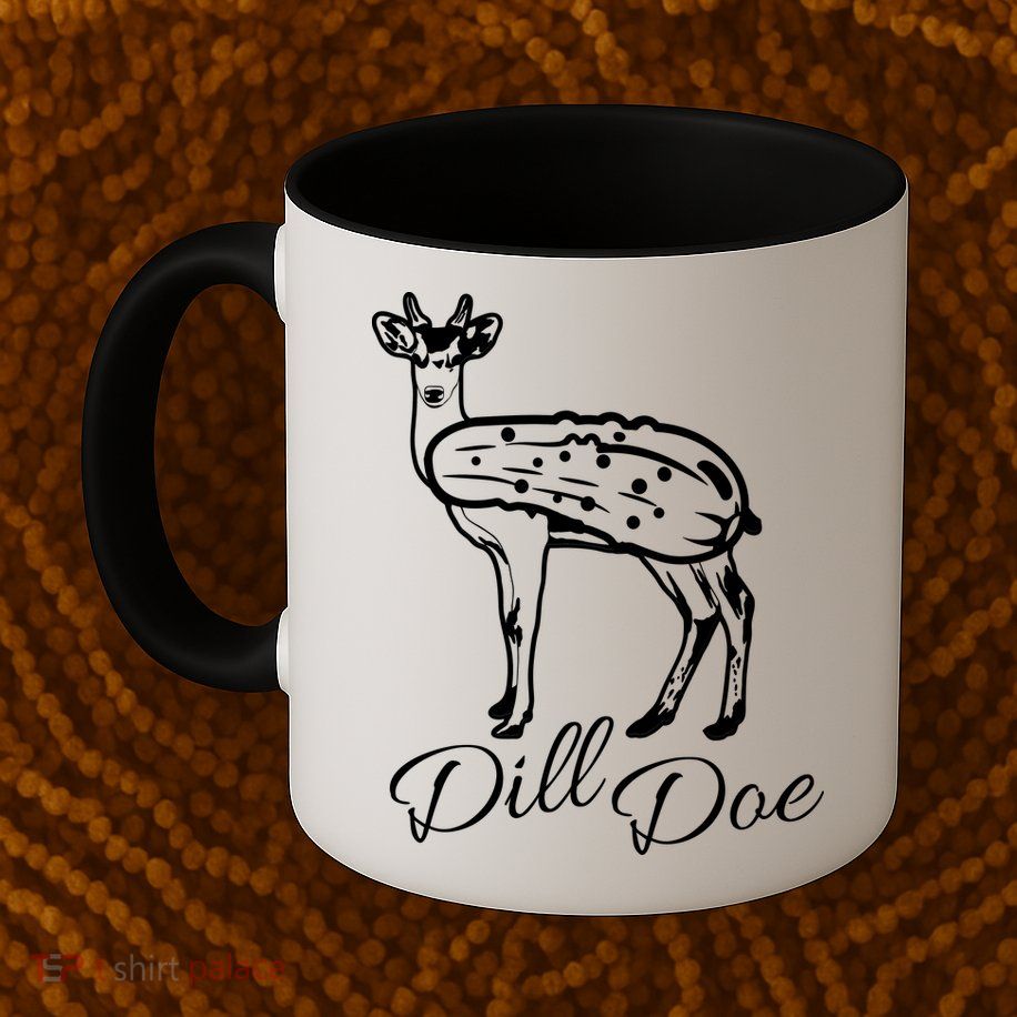 DillDoe Funny Deer Dill Doe Pickle Meme Mashup Mug